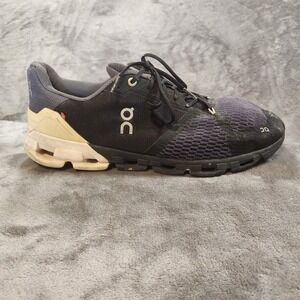 On Cloud Mens Shoes 12 Wide Black Cloudflyer Sneakers Road Running Gym Training